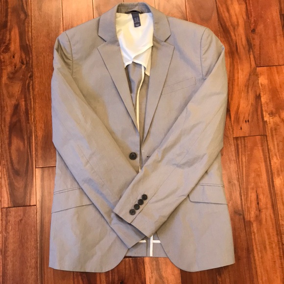 HM Gray Suit Jacket 36R - Picture 2 of 3